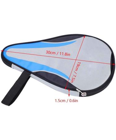 Alomejor Blue Ping Pong Paddle Case | Waterproof Oxford Table Tennis Bat Bag for Full Protection - Buy Online on GoSupps.com