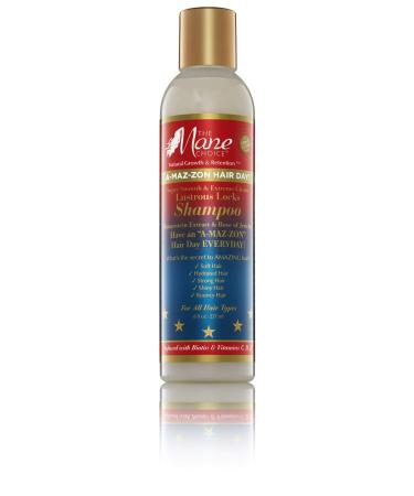 THE MANE CHOICE A-MAZ-ZON HAIR DAY - LUSTROUS LOCKS SHAMPOO - Hydrates and Softens Leaving Hair Shiny and Bouncy - Infused with Biotin Rose of Jerico Amla Oil Vitamins C D E (8 OZ)