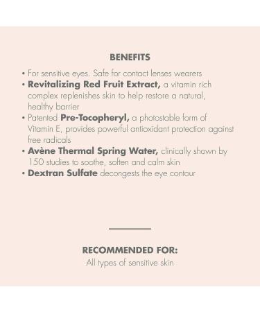 Av ne Refreshing Eye Contour Care with Red Fruit Extract - Antioxidant Protection - 0.5 fl. oz - Buy Online on GoSupps.com