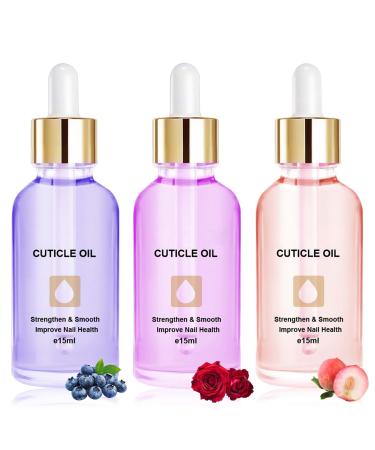 LOPHE LOPHE Set of 3 nail and cuticle oils with dropper for repair and hydration of hands and feet 15 ml