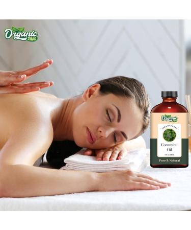 Organic Zing Cornmint (Mentha arvensis) Oil | Pure & Natural Essential Oil for Massage Aroma & Diffusers - 118ml/3.99fl oz - Buy Online on GoSupps.com