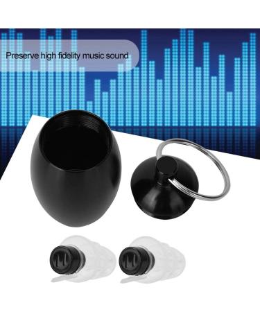 High-Fidelity Sonew Earplugs for Noise Reduction | Hypoallergenic Soft Silicone Hearing Protection for Concerts Musicians Shooting & Hunting - Black (Includes Case) - Buy Online on GoSupps.com