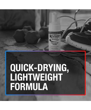 Icy Hot Original Pain Relief Menthol Foam 4 Fl Oz - Fast-Acting & Quick-Drying - Buy Online on GoSupps.com