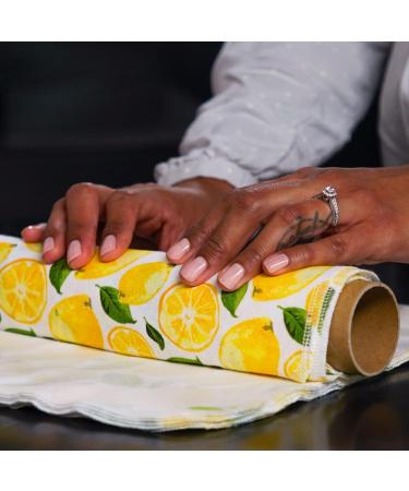 The Useless Brand Reusable Paper Towels Roll | Eco-Friendly Washable Cotton Flannel Towels | Zero Waste & Sustainable | Lemons 12 Count - Buy Online on GoSupps.com