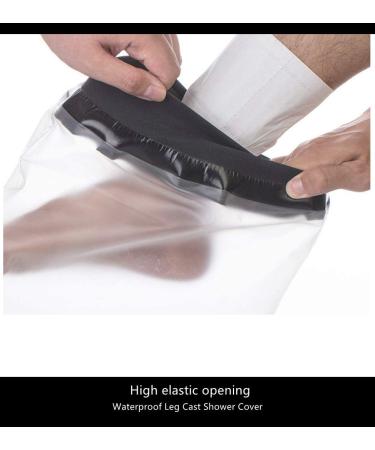 Large Waterproof Knee Cast Shower Cover - Reusable Protector for Knee Replacement Surgery, Wounds, and Burns - New TPU Process - (Large Size) - Buy Online on GoSupps.com
