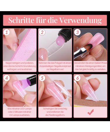 Zeyachan 96-Piece Dual Nail Forms Set - 4 Types for Nail Extension & Art | UV-Acrylic Gel Tools for Salon & DIY - Buy Online on GoSupps.com