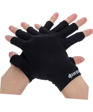 Healeved 4 Pairs Uv Gloves Fingerless Gloves Manicure Gloves Nail Art Skin Care Supply Cooling Gloves Girls Uv Shield Gloves Sun Protective Gloves Point Fingers Women's Nail Polish Fabric - Buy Online on GoSupps.com