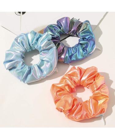 Pocket Hair Scrunchies with Hidden Zipper - Elastic Hair Bands for Women & Girls | Perfect for Keys & Small Objects - Buy Online on GoSupps.com