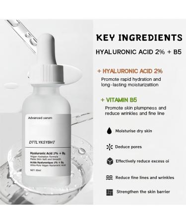 2% Hyaluronic Acid + Vitamin B5 Face Serum Fragrance-Free Hydrating Plumping Serum for Sensitive Skin Anti-Aging Daily Care for Women & Men Smooth Fine Lines 30ml 1 - Buy Online on GoSupps.com