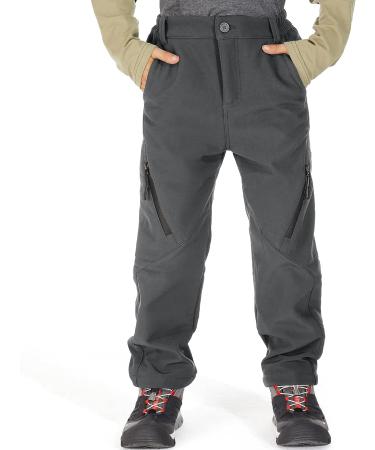 Kids Snow Ski Pants | Waterproof Insulated Outdoor Hiking Pants Grey 9037 | Boys Girls 4-5T - Buy Online on GoSupps.com