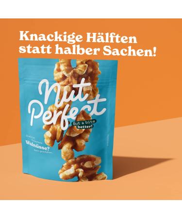 Nut Perfect Walnut Kernels 100g - Natural Crispy Halves for Vegan Nutrition | Fresh Traceable Direct Trade - Buy Online on GoSupps.com