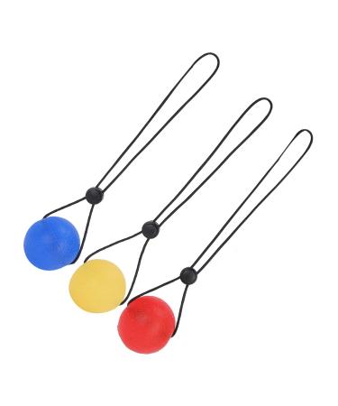 Verdant touch grip ball grip ball hand wrist rehabilitation strength training massage ball 3 set yellow 15 degrees red 25 degrees blue 30 degrees