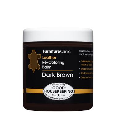 FurnitureClinic Leather Re-Coloring Balm | Non Toxic Leather Color Restorer for Furniture | 16 Colors of Leather Repair Cream (Dark Brown), 8.5 fl oz - Buy Online on GoSupps.com
