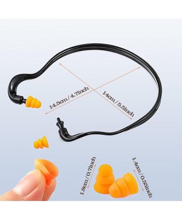 Banded Ear Plugs Band Earplugs Silicone Banded Hearing Protection and Replacement Earplugs Inner-Aural Ear Plugs for Sleeping Shooting Travel and Construction Work (18 Pairs) - Buy Online on GoSupps.com