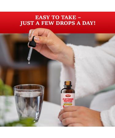 Arigold Cayenne Pepper Drops Circulation & Energy Support Liquid Supplement with Hawthorn Berry Beet Root Turmeric Vitamins D3 + K2 Ceylon Cinnamon Berberine & Ginseng Vegan Non-GMO 2 fl oz Cayenne Pepper 2 fl oz  - Buy Online on GoSupps.com