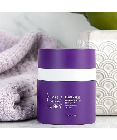 Hey Honey I Peel Good Biomimetic Honey Peel Cream - Brightens & Softens Skin Tone | 100% Natural AHA-Free Treatment - 1 Oz - Buy Online on GoSupps.com