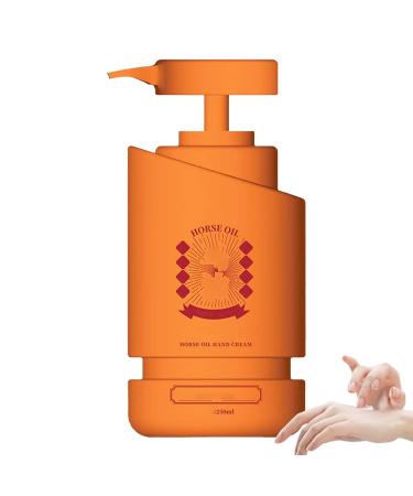 Anti-Dryness Moisturizing Horse Oil Hand Cream, Horse Oil Hand Cream for Hands and Feet, 250ml Horse Oil Cream to Keep Hands Soft, Smooth