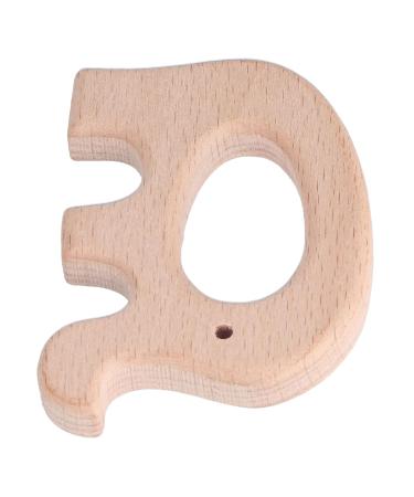 5pcs Baby Elephant Teething Toys | Beech Wood Pain Relief Rings | Modern DIY Necklace & Bracelet - Buy Online on GoSupps.com