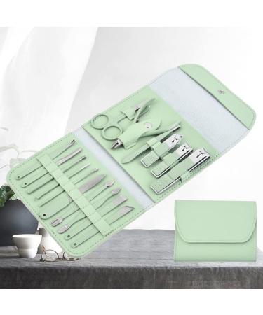 Nail Clippers Kit Nail Clippers 16-Piece Personal Care Nail Art Stainless Steel Manicure Kit with Nail File for Men and Women Home Travel Nail Kit Travel Nail Clippers Green - Buy Online on GoSupps.com