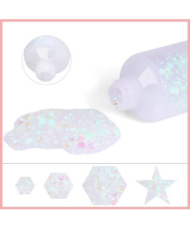 Go Ho Pink Face & Body Glitter Gel - Holographic Chunky Sequins Glitter for Concerts & Festivals | Long Lasting Glitter Makeup for Eye, Lip, Hair & Nails - 52g - Buy Online on GoSupps.com