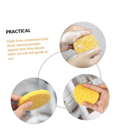 FRCOLOR 80 Pcs Round Makeup Sponges - Exfoliating Face & Cleansing Sponge Set for Makeup Removal | International Shipping Available - Buy Online on GoSupps.com