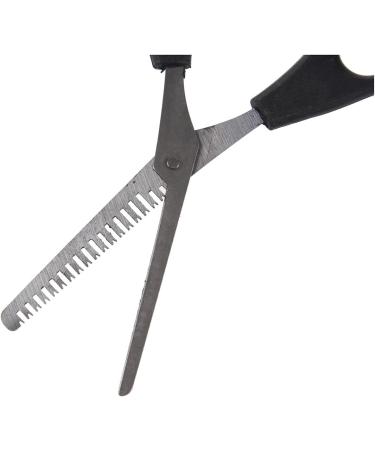 Bstepompre Stainless Steel Blade 6.3 Inch Thinning Shear Scissors Silver+Black - Buy Online on GoSupps.com