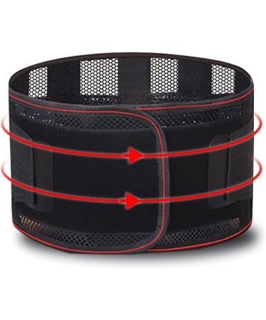 Chalksea support belt for men and women lower lumbar support with steel plates strong compression straps adjustable breathable rehabilitation aids for older and sick people