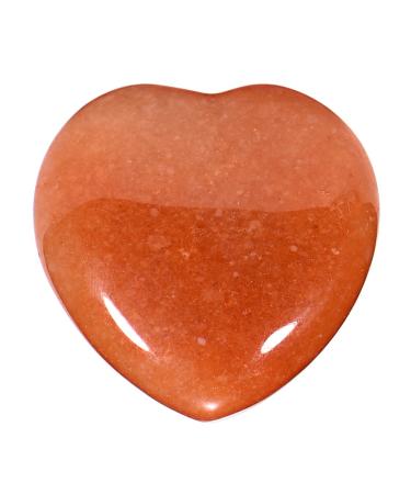 Morella gemstone heart lucky charm stone heart to take away 3 cm in velvet bag Aventurine