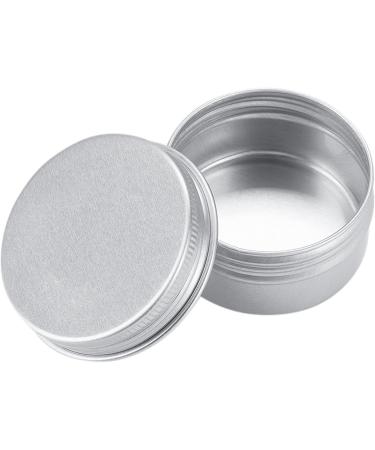 TsoLay 30ml Silver Aluminum Round Lip Balm Container with Screw Cap (Pack of 96) - Buy Online on GoSupps.com
