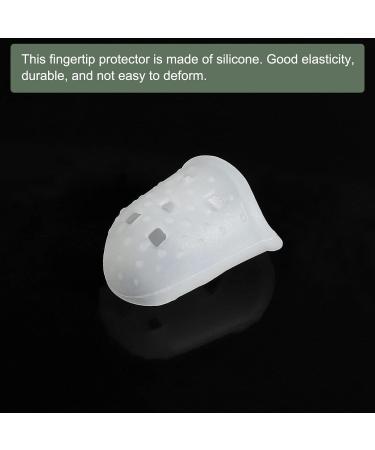 YOKIVE 10 Pcs Fingertip Protector Silicone Fingertip Covers | Protect Fingers Great for Playing Guitar Sewing Cutting (Transparent 29mm/1.15-inch) - Buy Online on GoSupps.com