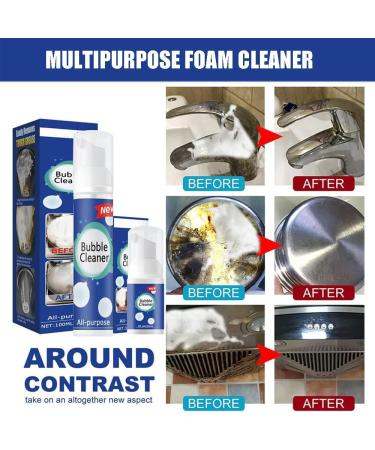 Bubble Cleaner Foam North Moon Bubble Cleaner Foam Foaming Heavy Oil Stain Cleaner Kitchen Bubble Cleaner Spray All Purpose Rinse Free Cleaning Spray (100ML 1Pcs) 1.00 g (Pack of 1) 1Pcs - Buy Online on GoSupps.com