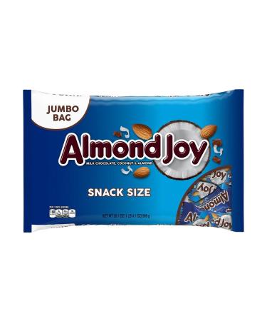 ALMOND JOY, Chocolate Coconut Candy Bar, Snack Size, 20.1 Ounce 20.1 Ounce (Pack of 1)