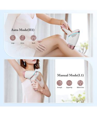 IPL Laser Hair Removal Device with Ice Compress System - Unlimited Flashes - Permanently Reduces Body & Facial Hair - Rose Gold - Buy Online on GoSupps.com