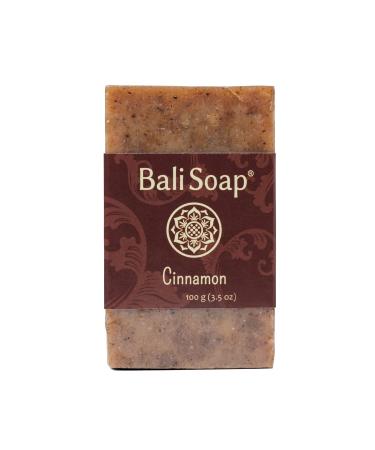 Bali Soap - Cinnamon Natural Soap - Bar Soap for Men & Women - Bath Body and Face Soap - Vegan Handmade Exfoliating Soap - 3 Pack 3.5 Oz each Cinnamon 3.5 Ounce (Pack of 3)