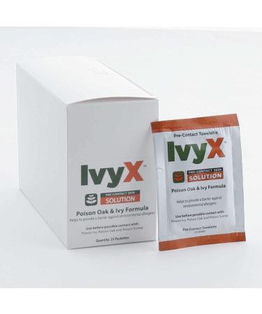IvyX Pre-Contact Solution Box of 25 Pouches