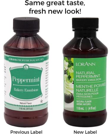 LorAnn Peppermint Bakery Emulsion 4oz Bottle - Brown | Premium Flavoring for Baking - Buy Online on GoSupps.com