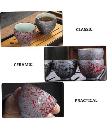 Alipis Cup Chinese Delicate Household Supply Drinking Ceramic Durable Home Tasting Mini Style Kung Ware Red 7X7X5.3CM - Buy Online on GoSupps.com
