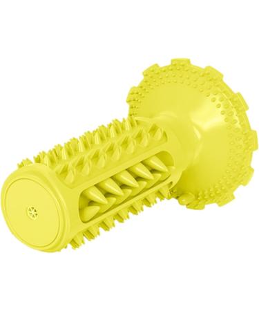 Jingan Dog Toys - Conical Teeth Grinding & Squeaker Toys for Puppies | Ideal for Shelters Homes & Vets - Classic Sound Dog Toothbrush (Yellow) - Buy Online on GoSupps.com