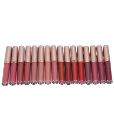 FILFEEL 16pcs Matte Rich Color Lip Gloss Set Women Long Lasting Liquid Lipstick Cosmetic Tool