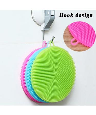 Multi-Purpose Dishwashing Silicone Cleaning Mat Kitchen Household Pot Washing Cleaning Brush Fruit Washing Silicone Scouring Pad (A-1pc) - Buy Online on GoSupps.com