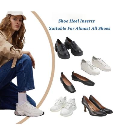 Shoe Heel Pads for Loose Fit and Slipping, Beige Inserts for Men and Women Shoes - Set of 3 - Buy Online on GoSupps.com