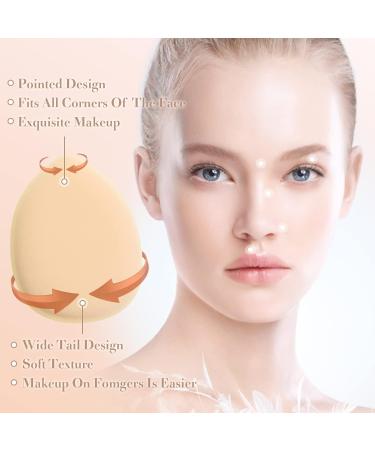 WLLHYF 10 Pieces Mini Sponges Powder Puff Finger Puff Triangle Soft Makeup Powder Puff for Mineral Powder Cosmetic Loose Powder Wet Dry Foundation Christmas Costume Festival Beauty Tool - Buy Online on GoSupps.com