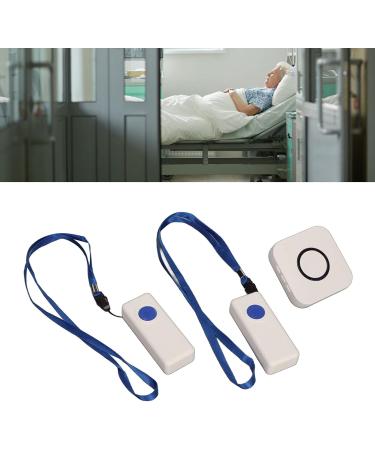 Pusokei Wireless Call Button System for Seniors - 2 Transmitters 1 Receiver 4 Volume Levels 330m Range - Ideal for Nursing Staff & Elder Care - Buy Online on GoSupps.com