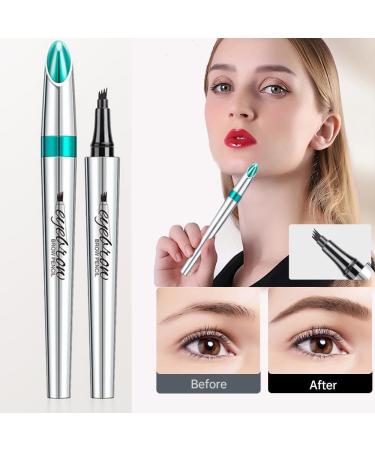 2024 New Microblading Eyebrow Pen 3D Waterproof Microblading Eyebrow Pencil 4-Tip Waterproof Eyebrow Pen Natural Makeup Long-Lasting Fine Stroke Magic Eyebrow Pencil Stay on All Day (Light Brown) - Buy Online on GoSupps.com