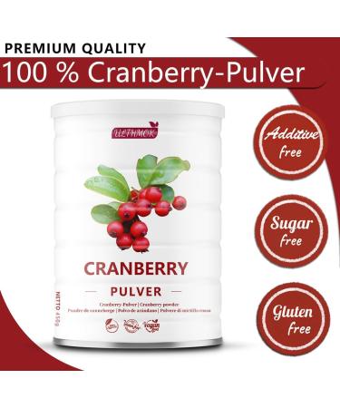  ULTHMOK ULTHMOK Premium Cranberry Powder 450g - Atomized Juice Drying 100% Natural Wild Cranberries No Additives No Added Sugar - Buy Online on GoSupps.com