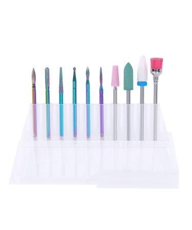 10 Piece Set Nail Drill Bits Electric Nail File Bits Nail Drill Bits Drill Bit Sets Nails For Home Salon Acrylic Gel Nail Manicure Efile Pedicure Tools