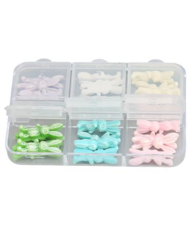 3D Cute Rabbit Nail Charms Nail Glitter Charm Rhinestones Ornaments Nail Art Decorations Glitter Accessories for DIY Craft Nail Art Design Manicure Decor