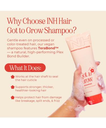 INH Hair Biotin Shampoo with Caffeine & Green Tea | Natural & Vegan Scalp Stimulator for Hair Growth | Sulfate Free Clarifying Shampoo 8 oz - Buy Online on GoSupps.com
