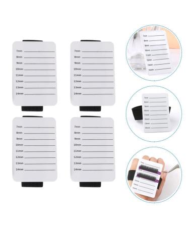 FRCOLOR 12 Pcs Acrylic Eyelash Holder - Portable Eyelash Extension Tray & Grafting Pallet (8x5.5cm) - Ideal for Professionals - International Shipping Available - Buy Online on GoSupps.com