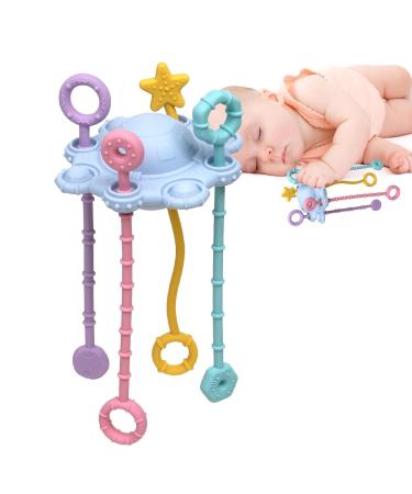 Travel Activity Toys with Pull Cord for Babies | Adjustable Hanging Interactive Nativity Toys for Early Development | Child-Friendly Blue Toys - Buy Online on GoSupps.com